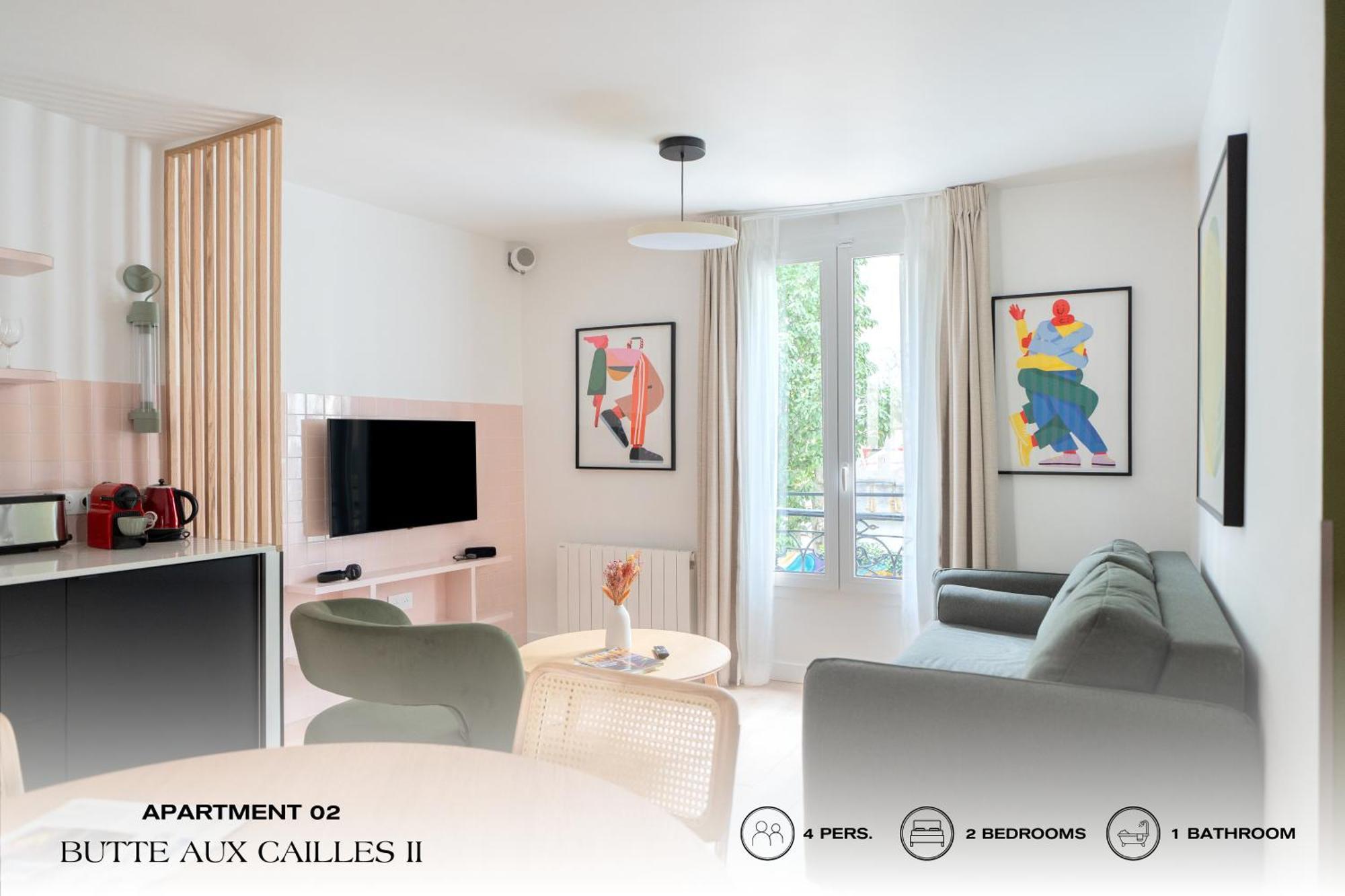 Beauquartier - Butte Aux Cailles II Apartment Paris Luaran gambar