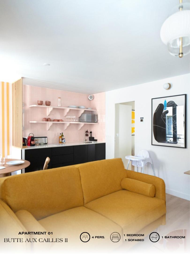Beauquartier - Butte Aux Cailles II Apartment Paris Luaran gambar