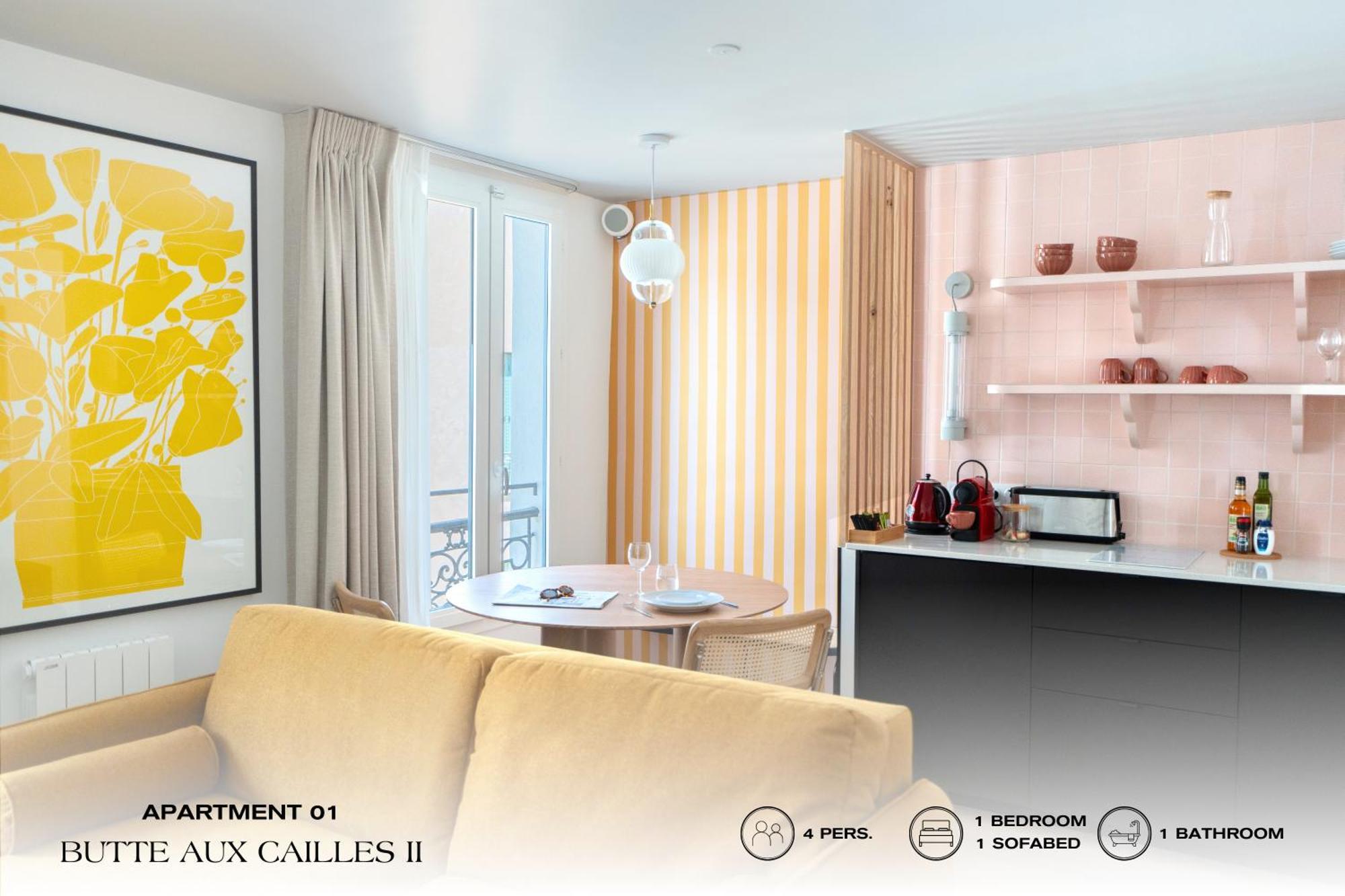 Beauquartier - Butte Aux Cailles II Apartment Paris Luaran gambar