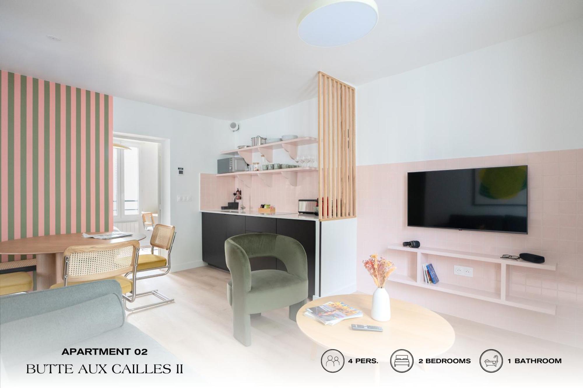 Beauquartier - Butte Aux Cailles II Apartment Paris Luaran gambar