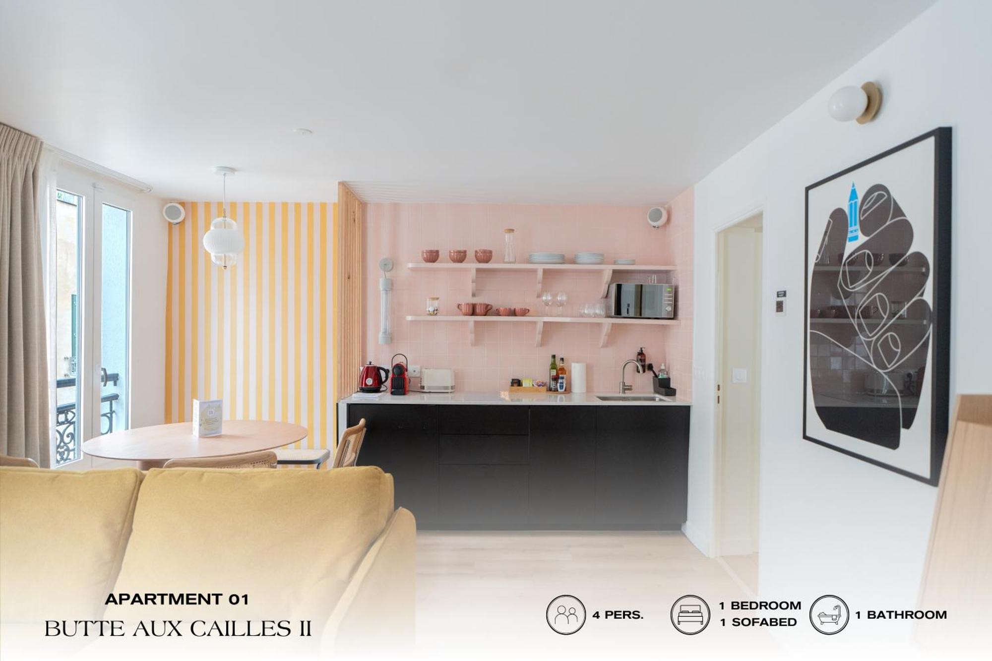Beauquartier - Butte Aux Cailles II Apartment Paris Luaran gambar